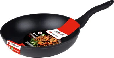 Produktbild von alpina Wokpfanne - PFOA-frei - Ø 28 CM - Antihaft - Keramik/ Halogen/ Gas/ Elektro