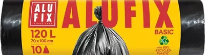 Obrázek produktu pro Pytle na odpadky "Economy", černá, 120 l, 10 ks, ALUFIX XMS12010ECONNEW
