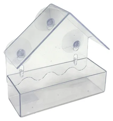 Produktbild von Haushaltshelden Vogelfutterspender - transparent - Kunststoff