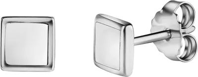 Produktbild von V Ohrstecker 925/- Sterling Silber 0,6cm weiß 273220677-1