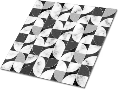 Produktbild von Selbstklebende Platten 30x30 cm Wandpaneele 9 Stück im Set Wanddeko - Geometrisches Mosaik