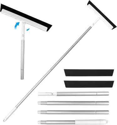 Produktbild von Wasserschieber mit Teleskopstiel, Fensterabzieher, 117cm