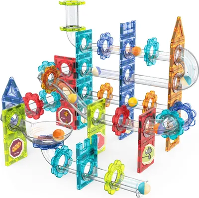 Zdjęcie produktu dla MULTISTORE HC726113 Magnetyczny zestaw konstrukcyjny 3D, tor kulkowy, 113 elementów