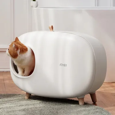 Produktbild von Makesure – Katzentoilette mit Standbeine, weiß