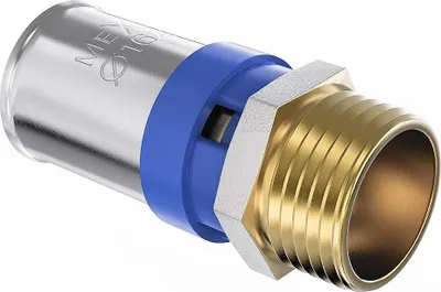 Obrázok produktu pre Mexen PEX-P lisovacia tvarovka, lisovacia redukcia PEX 25 x 1 AG - W97123-2510M-00