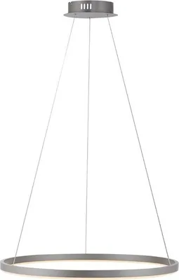 Obrázek produktu pro Závěsné svítidlo LED, stmívatelné, kruhový design, stříbrná barva, V 120 cm