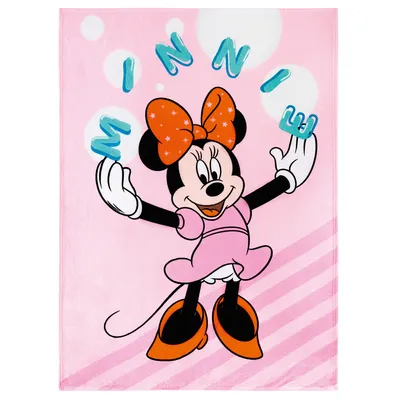 Produktbild von Minnie Mouse Decke Pink 130x170 cm