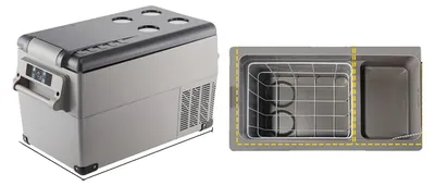 Image de Réfrigérateur portable, grande capacité, refroidissement efficace, 35 L