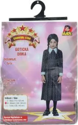 Obrázek produktu pro Šaty na karneval-gotická dívka 120-130 cm