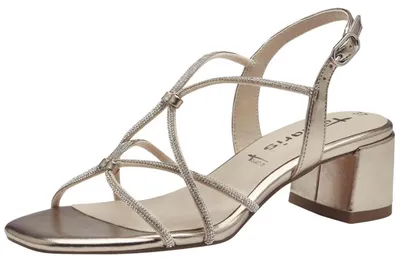 Image de Tamaris Sandalettes Femme 1-28236-42 933 Femmes Chaussures M2823642 or clair, Taille:37 EU