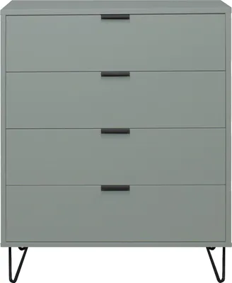 Produktbild von Kommode Erna 81x45x102 Pinie Green matt Lack 14725-D