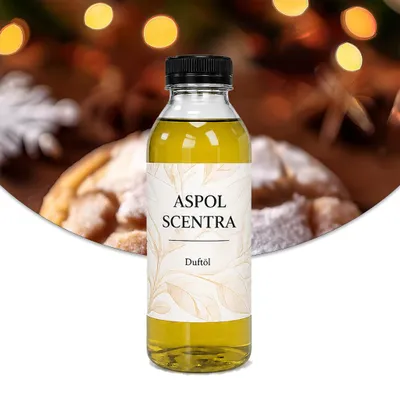 Produktbild von Aspol Scentra Weihnachts-Gewürzkeks UFIREADY Duftöl für Kerzen 500 ml, KI-generiertes Bild