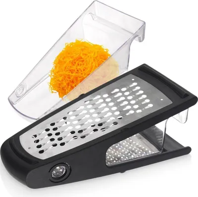 Immagine prodotto di Grattugia da cucina con contenitore per grattugiare frutta, verdura e formaggio, antiscivolo