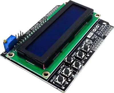 Produktbild von AZ-Delivery Displays LCD1602 Display Keypad Shield HD44780 1602 Modul mit 2x16 Zeichen, 1x LCD Keypad