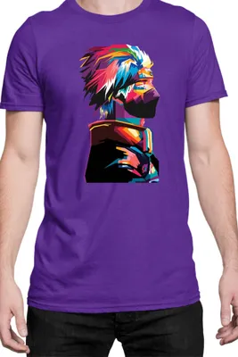 Produktbild von Herren T-Shirt Naruto Kakashi Hatake 06, Man M / Lila
