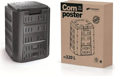 Obrázok produktu pre Kompostér COMPOGREEN čierny 320l