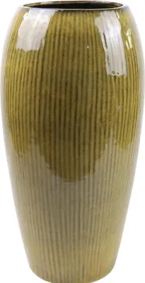 Produktbild von Provencelia Keramik Pflanzkübel Milano Limette, Ø31 x H61 cm, handgefertigt, glasiert, Outdoor, Terrasse
