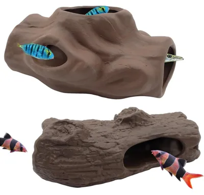 Produktbild von Set aus 2 dekorativen Höhlen für Aquarien