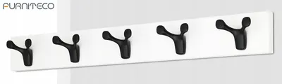 Produktbild von FURNITECO Moderne Wandgarderobe mit 5 Haken