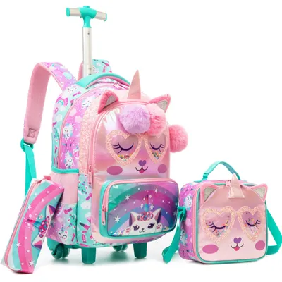 Immagine prodotto di Zaino per bambini con ruote, ideale per la scuola e i viaggi