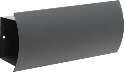 Produktbild von Wiltec Zeitungsfach V2 Anthrazit 320 x 80 x 140 mm, Zeitungsrolle zur Wandmontage, Zeitungsbox aus pulverbeschichtetem Stahl