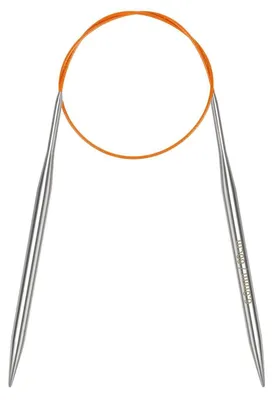 Immagine prodotto di Aghi circolari da maglia da 6,0 mm, lunghezza 60 cm, in acciaio inossidabile, con cavo flessibile, adatti per calze, maglioni, guanti e sciarpe