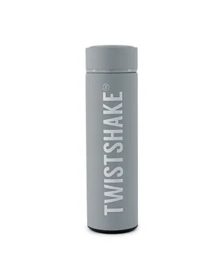 Produktbild von Twistshake Hot or Cold Bottle 420ml (4 Farben) Pastel Grey