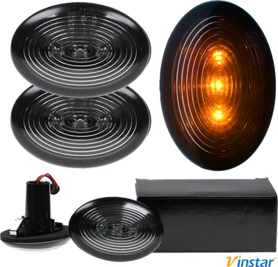Produktbild von 2x Vinstar LED Smoke getönte Seitenblinker kompatibel mit Mini R55 R55N R56 R56N R57 R57N R58 R59