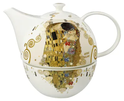 Produktbild von Goebel Gustav Klimt - Der Kuss Teekanne mit Stövchen