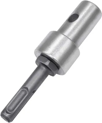 Produktbild von Profi Adapter für Erdbohrer passend, Bohrmaschine Akku-Bohrer und SDS Plus 1/2-Zoll (M13 x 15 mm), 2 Schlitze und 2 Pits