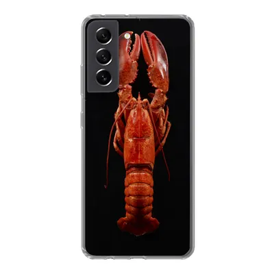 Produktbild von MuchoWow® Handyhülle Schutzhülle Hülle für Samsung Galaxy S21 FE Krebs - Rot - Porträt Silikon Softcase Handy Hülle - Mobiltelefonhülle
