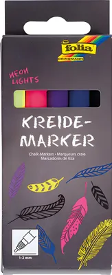 Obrázok produktu pre folia 390529 folia kriedový popisovač "Neónové svetlá", sada 5 ks