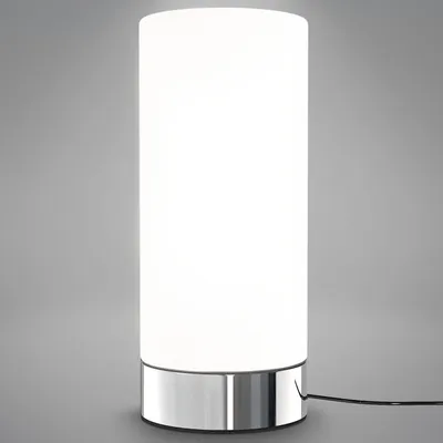 Produktbild von Nachttischlampe Touch Dimmbar mit Weißem Glas, Tischlampe E14 Fassung, 3 Helligkeitsstufen, Moderne Leselampe für Schlafzimmer