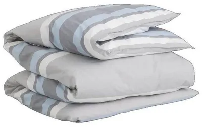 Produktbild von Gant Home Einzelbettbezug mit Reißverschluss Oxford Stripe Single Duvet Grey (135x200cm)