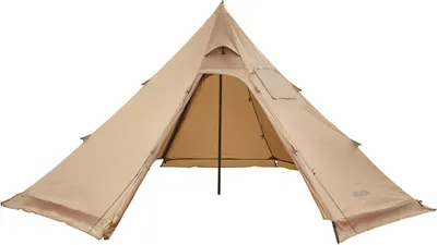 Immagine prodotto di VEVOR tenda da campeggio per 4 persone, tenda tipi portatile con attacco per stufa, tenda a piramide in tela, tenda leggera per 4 stagioni per escursioni, pesca e zaino in spalla, taglia M