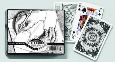 Immagine prodotto di Carte da gioco Piatnik Escher Left & Right - doppio mazzo