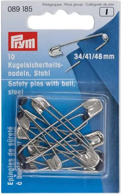 Produktbild von Kugel-Sicherheitsnadeln ST 34 mm silberfarbig