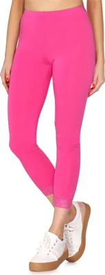Image de Leggings 7/8 pour femme Merry Style avec dentelle MS10-342 (rose, XS)