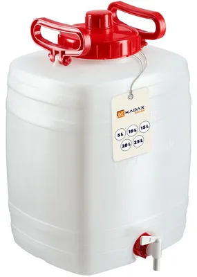 Produktbild von Wasserkanister Trinkwasserkanister Wasserkanne - Mit Zapfhahn - Kunststoff - 5, 10 oder 15 l