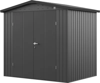 Produktbild von GFP Primeyard Gerätehaus Metall Gartenhaus 210x150x205 cm Geräteschuppen Satteldach anthrazit
