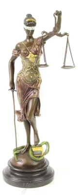 Productafbeelding van Bronzen Beeld Van Vrouwe Justitia