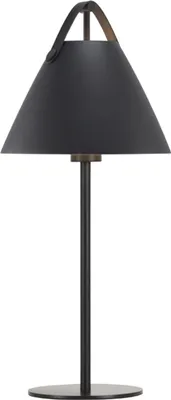 Produktbild von Nordlux Strap, Universal, Schwarz, IP20, Leder, Metall, II, E27