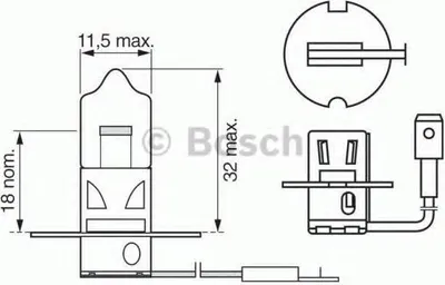 Produktbild von Bosch Glühlampe, Fernscheinwerfer 1 987 302 038