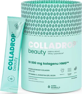 Obrázok produktu pre Aura Herbals Colladrop Beauty Kolagén Hmg 10000 mg Mojito sáčky 30 ks.