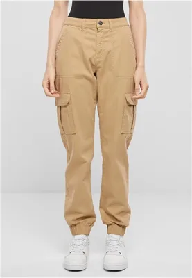 Immagine prodotto di Urban Classics - Pantalone donna in twill di cotone unionbeige - 33