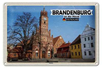 Produktbild von Blechschild Städte Brandenburg an der Havel Rathaus 30x20cm