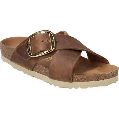 Produktbild von Birkenstock Sandalette SIENA BIG BUCKLE, Glattleder, Braun, Damen