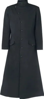 Produktbild von Gothicana by EMP Herren schwarzer Militärmantel mit Stehkragen XL