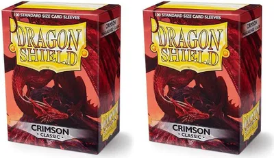 Produktbild von 2x Dragon Shield Classic Sleeves - Crimson (2x100 Sleeves)