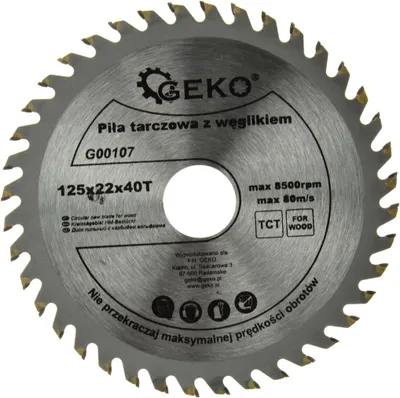 Image de GEKO Lame de scie 125mm 40T 22.2mm